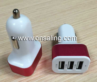 5V/5.1A Three USB in-car Charger