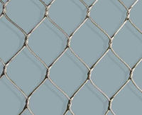 Stainless steel knotted rope mesh