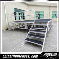 RK portable aluminum stage / durable stage riser / adjustable stage legs
