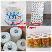 toilet paper in small roll and jumbo roll, toilet tissue, napkin, kitchen towel