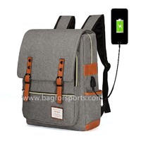 more images of Vintage Laptop Backpack for Women Men,School College Backpack with USB Charging