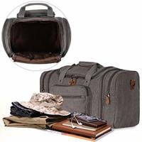 more images of Canvas Duffle Bag for Travel, 50L Duffel Overnight Weekend Bag(Dark Gray)