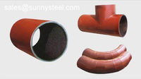 Alumina ceramic abrasive lined pipe