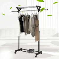 more images of Clothes Rack With Top Shelves