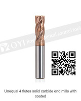 ROYI Unequal 4 flutes solid carbide end mills with coated