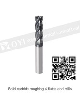 more images of ROYI Solid carbide roughing 4 flutes end mills