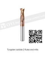 ROYI  Tungsten carbide 2 flutes end mills