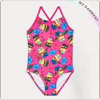 more images of Kids Pink Minions Swimsuit