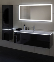 more images of IP44 Rectangle Backlit Mirror with Etched Boarder 4 Sides