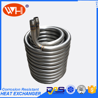 High quality titanium coils tubing heat exchange equipment of salt water evaporator evaporation coil