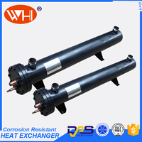 High efficiency shell and tube heat exchanger chiller tube type titanium evaporator cold water heat exchangers