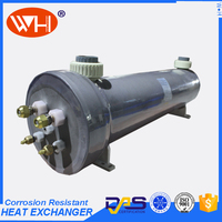 China manufacturer copper tube pool heat exchanger evaporator swimming pool condenser