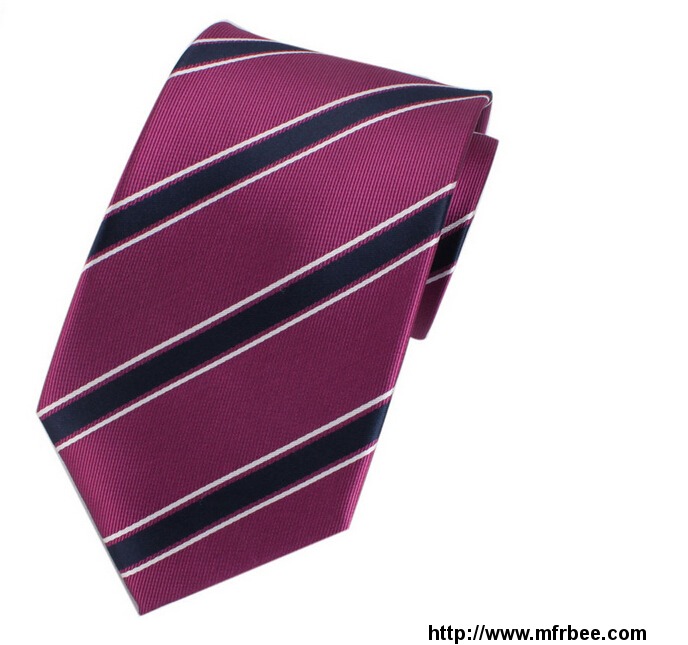 men_s_100_percentage_polyester_casual_style_stripes_small_moq_own_logo_strip_tie_purple