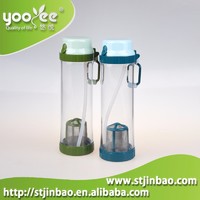 more images of 650ml sports water Bottle with tea filter and straw