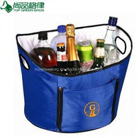 more images of Insulated Ice Bag for Food and Drinks Round Cooler Bag