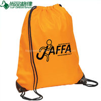 Recycled Custom Logo Waterproof Drawstring gym backpack bag