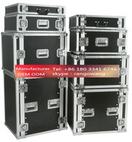 Flight cases for mounting  audio equipment