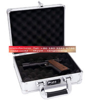more images of Aluminum Locking Pistol Case 10 Inch Hard Case for Handguns Gun Cases