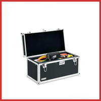 Black Aluminum Heavy Duty Steel Tool Box Storage Case Locking Tool Box Custom