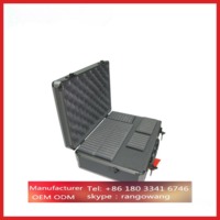 Black Aluminum Storage Case Tool Box with Adjustable Dividers Custom