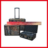 Digital camera aluminum carrying case aluminium tool case with trolley Custom