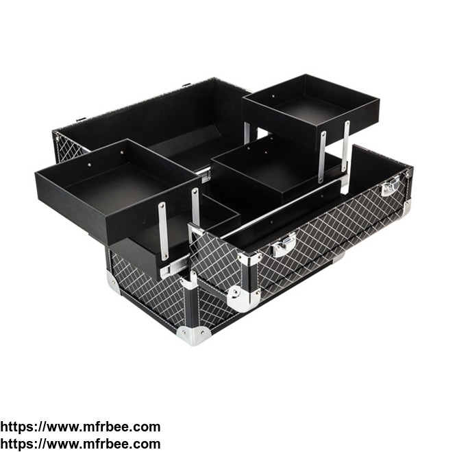 4_layers_high_quality_waterproof_shockproof_hard_side_cosmetic_vanity_case_and_box_with_drawers