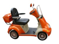 more images of 500W Ewheels Adult Electric Scooter , 4 Wheels Electric Scooter with windshield
