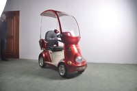 more images of EWheels 500W Reliable 4 wheel electric disabled scooter with rain cover for adults