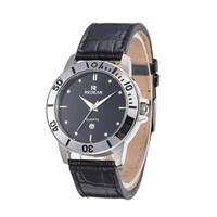 more images of DIAMOND STAINLESS STEEL WATCH WATERPROOF LEATHER STRAP