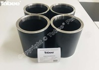 Tobee® Black Ceramic material E075J04 Shaft Sleeve for 8x6E-AH Slurry Pumps.