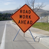 Traffic or Roadway Safety Steel Signs Stands