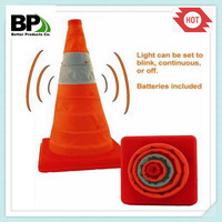 Cone traffic barrier with light for sale