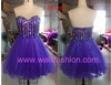 more images of Short Beading Net Prom Dresses ZF138