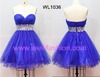 more images of Short Pleated Beading Net Prom Dresses WL1036