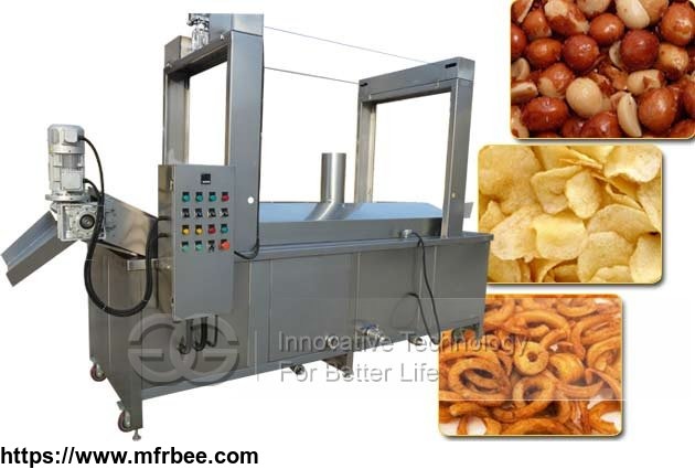 Continuous Peanuts Frying Machine|Groundnut Automatic Frying Machine