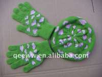 more images of Jacquard Children Hat And Gloves