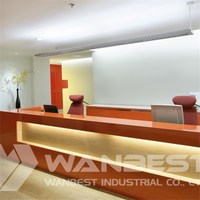 Hanex Orange Reception Desk
