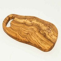 Natural cutting board with hand