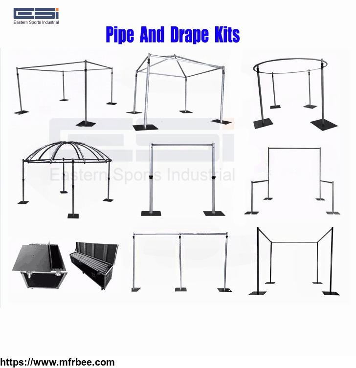 esi_wholesale_stage_backdrop_stand_adjustable_pipe_and_drape_with_double_crossbar