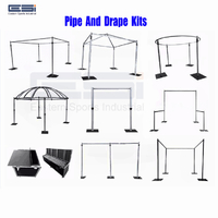 more images of ESI wholesale stage backdrop stand adjustable pipe and drape with double crossbar