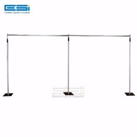 more images of ESI Black pipe and drape backdrop stand for trade show booth