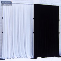 ESI Black pipe and drape backdrop stand for events/ trade show booth