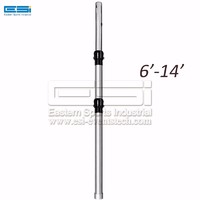 ESI Heavy Duty Telescopic Backdrop Pipe and Drape Stands Kit 6m x 3 m with Base Plates