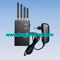 4 Band 4W Portable GPS Cell Phone Signal Jammer
