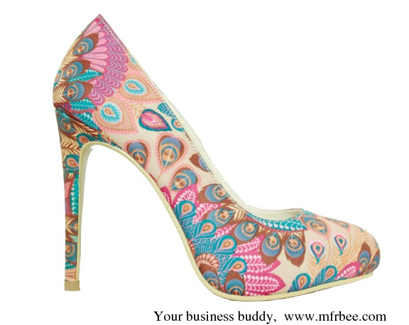 New Womens Colorful Feature Pattern High Heel Sexy Pumps - Mfrbee.com