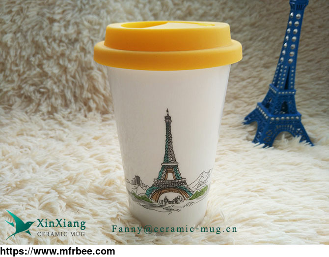 wholesale_double_wall_ceramic_travel_cups_with_silicone_lid_supplier