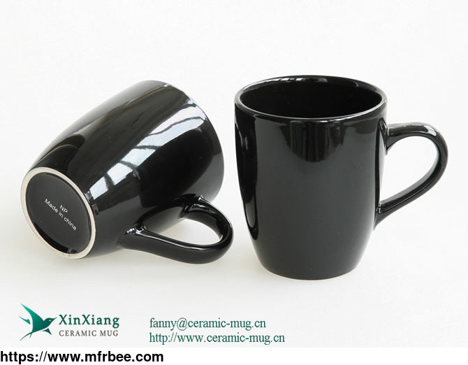 black_shiny_u_shaped_promotional_ceramic_coffee_mugs