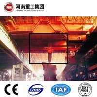 FEM/ISO Standard YZ Type 75/20~160/40t Four Beam Casting/Foundry Overhead Traveling/Bridge Crane For Steel Plant