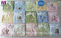 more images of Micro Plush Soft Printed Baby Pram Blankets with Embroidery