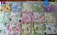 more images of Lovely Plain Soft Knitted Flannel Fleece Printed Baby Receiving Throw/Blanket